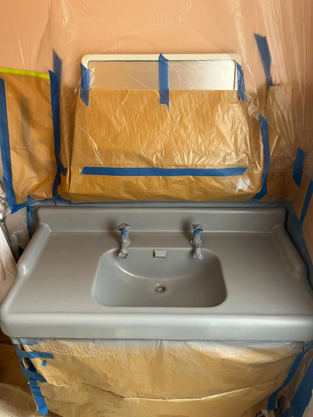 Traditional basin restoration — Preparation