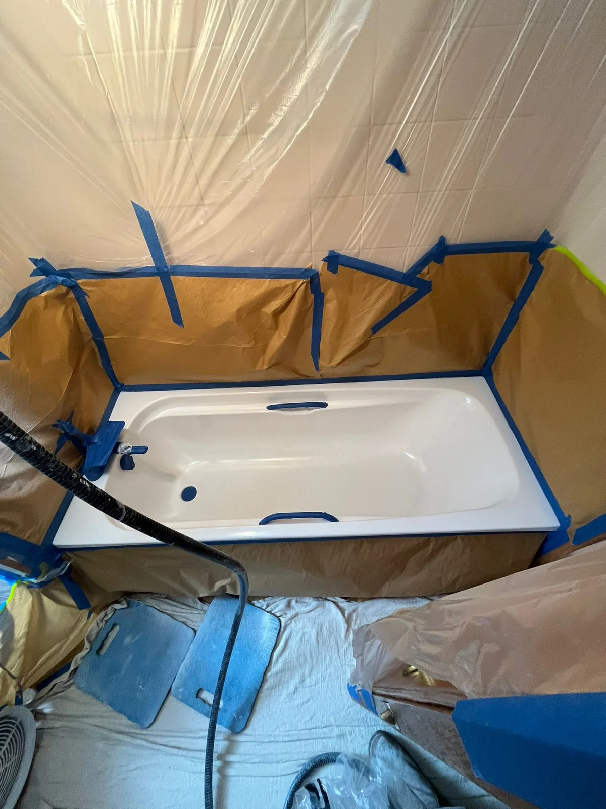Bath surface restoration — Preparation